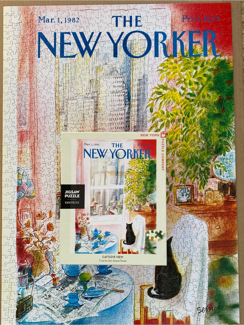 The New Yorker Cat’s Eye View Puzzle Complete 1000 Piece - Picture 2 of 11